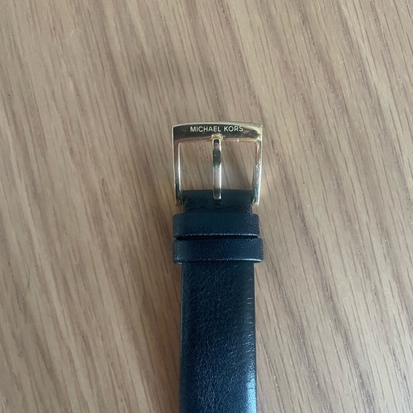 Authentic Michael Kors Black and Gold Watch